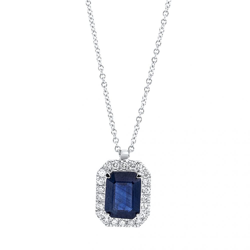 Whitegold Sapphire Necklace