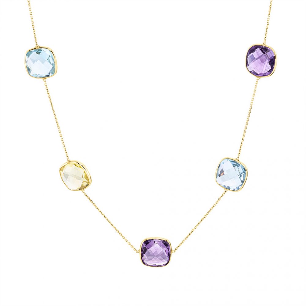 Yellowgold Amethyst Necklace