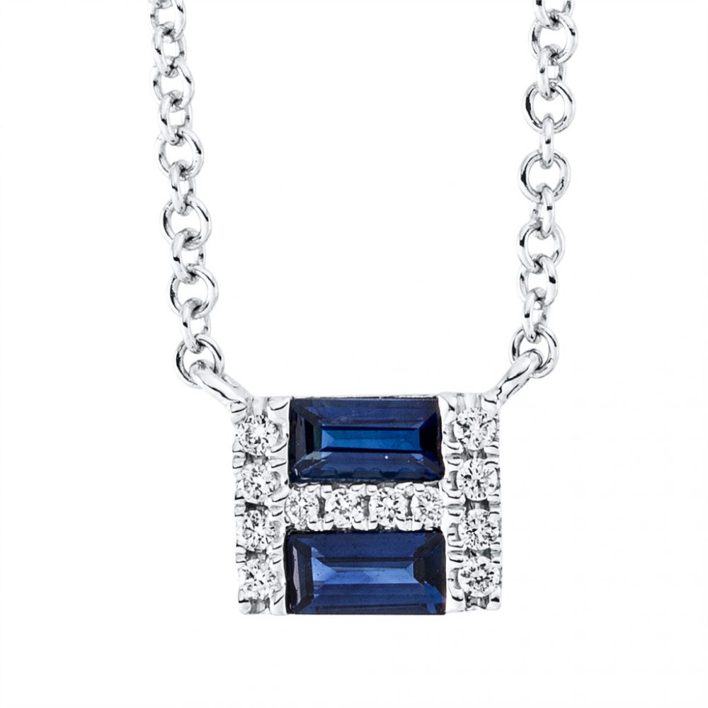 Whitegold Sapphire Necklace