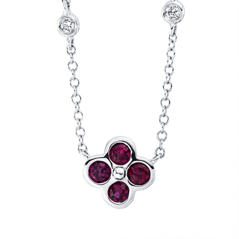 Whitegold Ruby Necklace