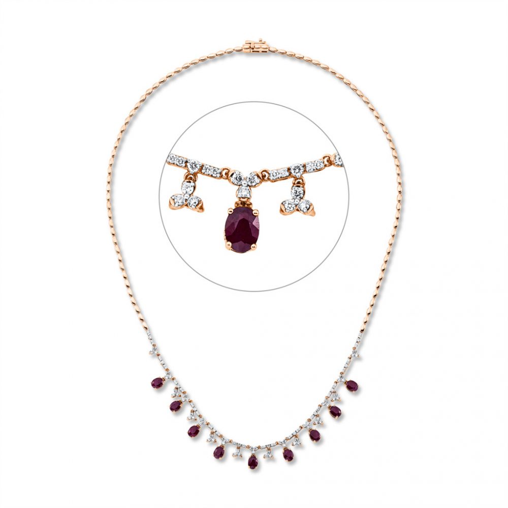 Redgold Ruby Necklace