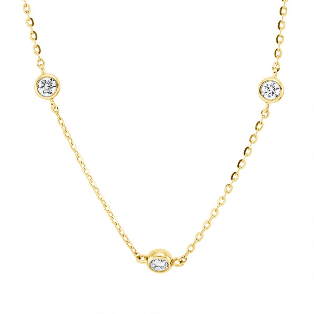 Yellowgold Diamond Necklace