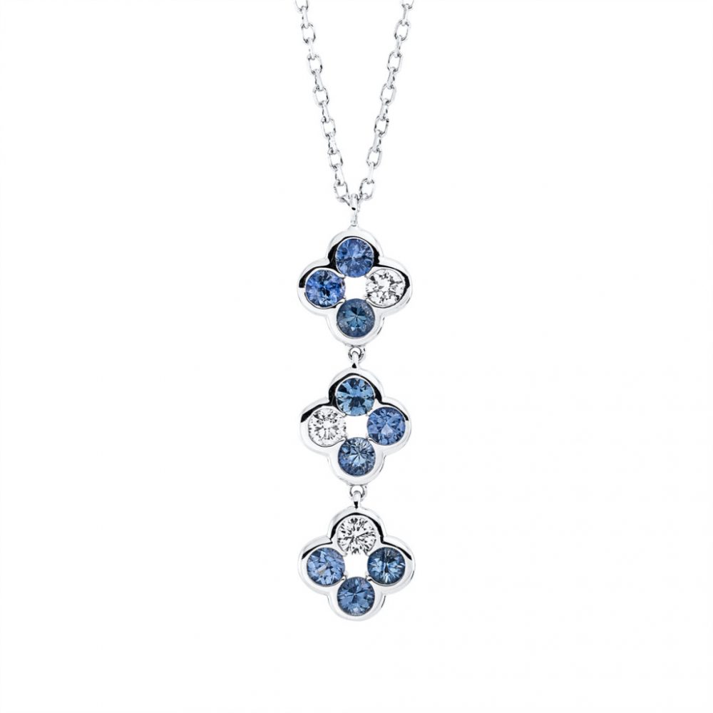 Whitegold Sapphire Necklace