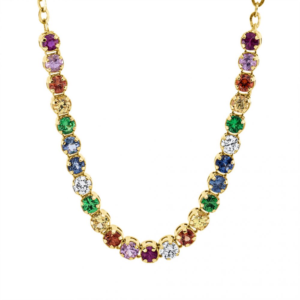 Yellowgold Sapphire Necklace