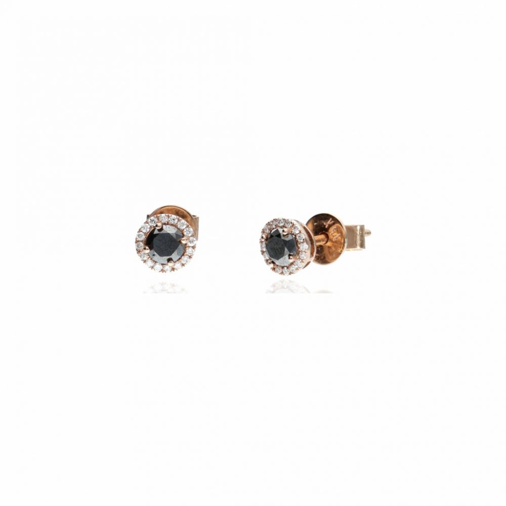 Rosegold Diamond Earrings 