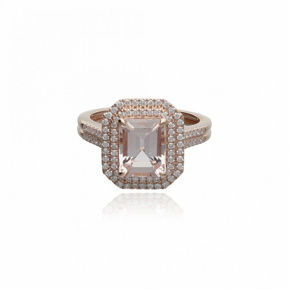 Rosegold Morganite Ring 