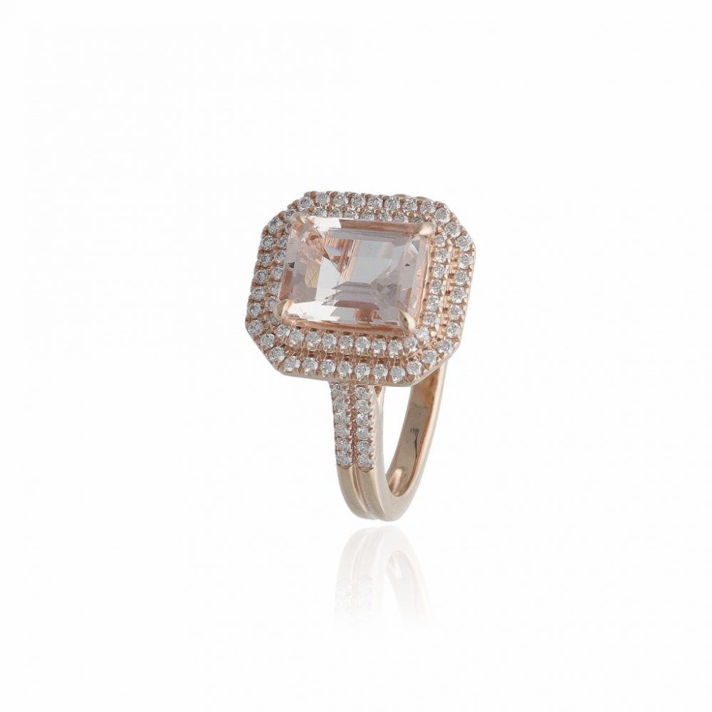 Rosegold Morganite Ring 