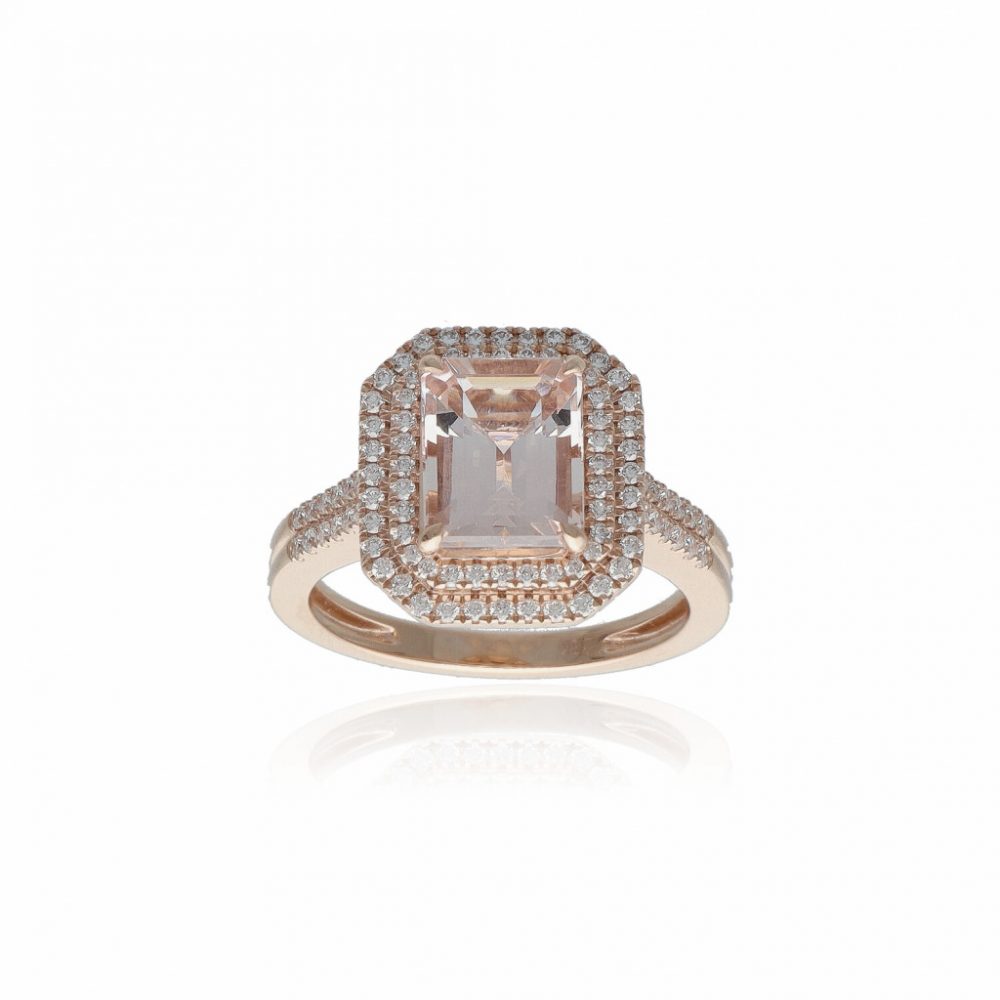 Rosegold Morganite Ring 