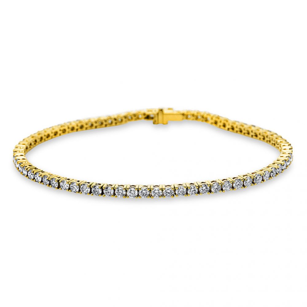 Yellowgold / Whitegold Diamond Bracelets