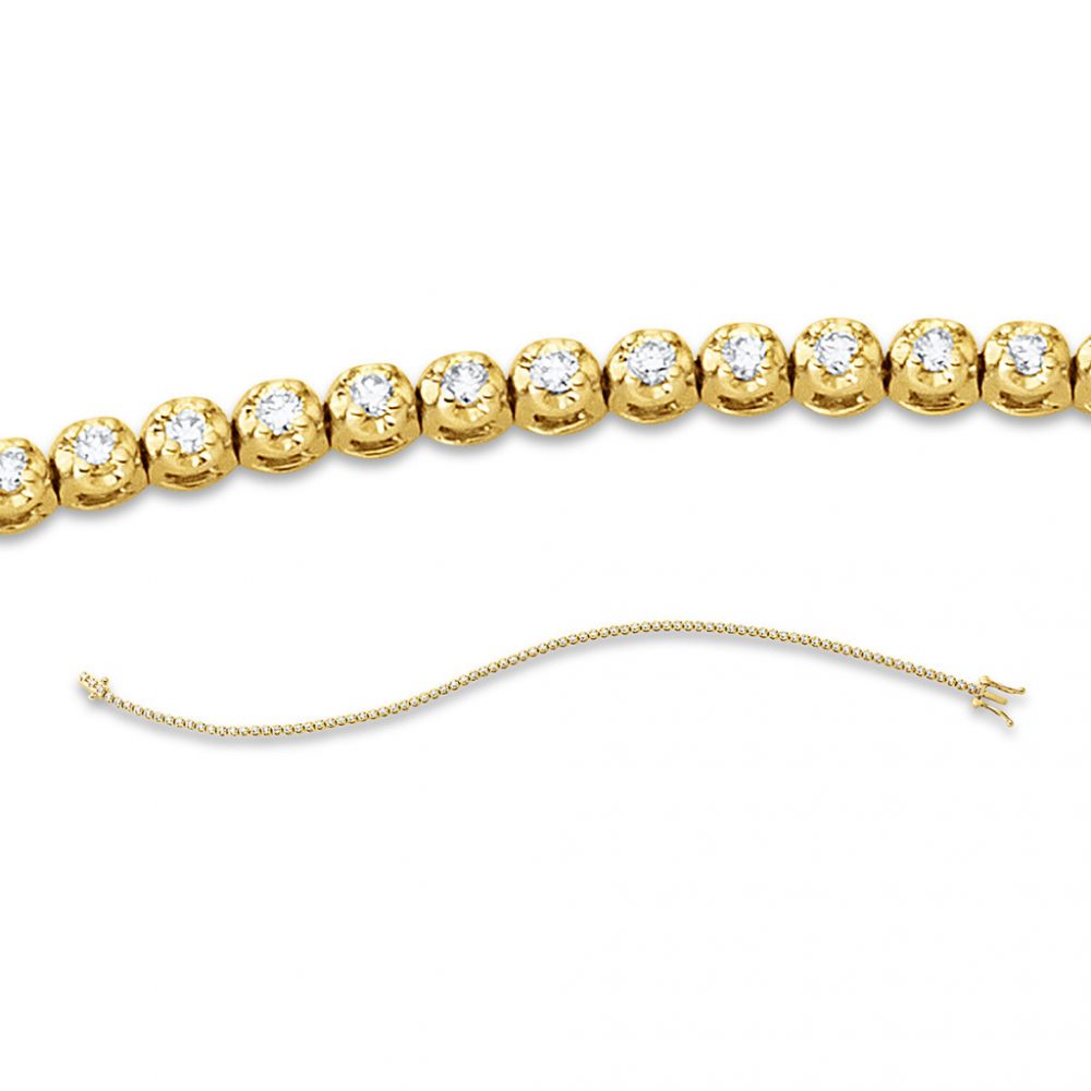 Yellowgold Diamond Bracelets