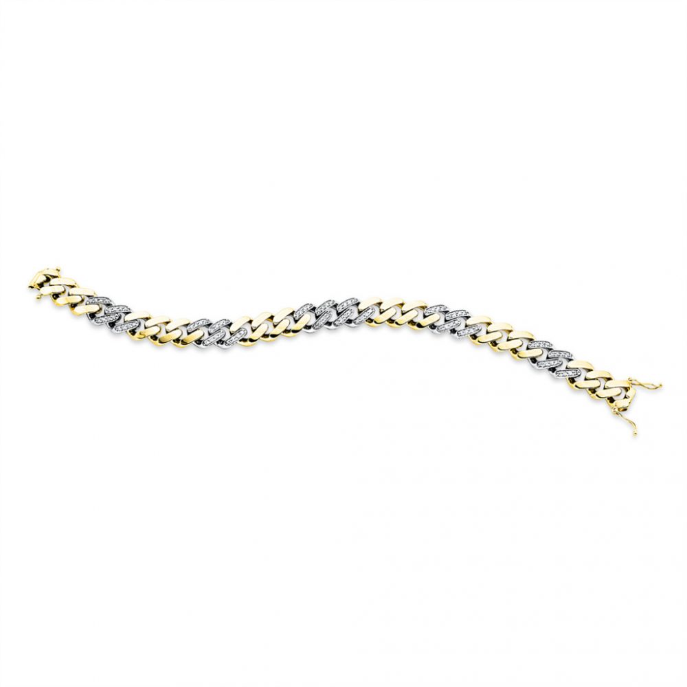 Yellowgold / Whitegold Diamond Bracelets