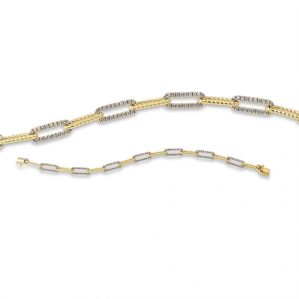 Yellowgold Diamond Bracelets