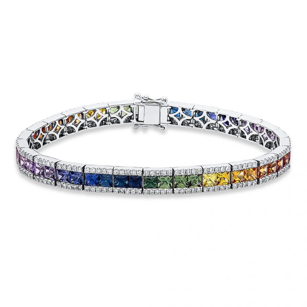 Whitegold Sapphire Bracelets