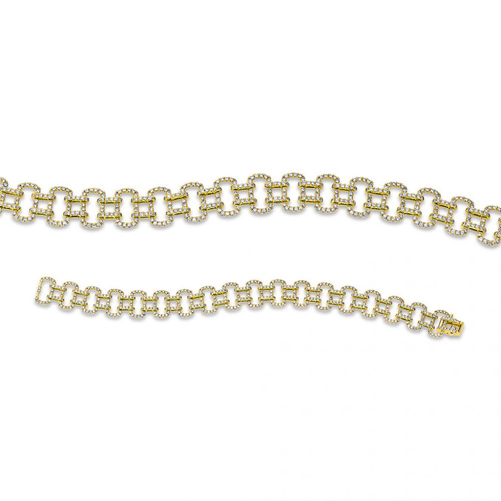 Yellowgold Diamond Bracelets