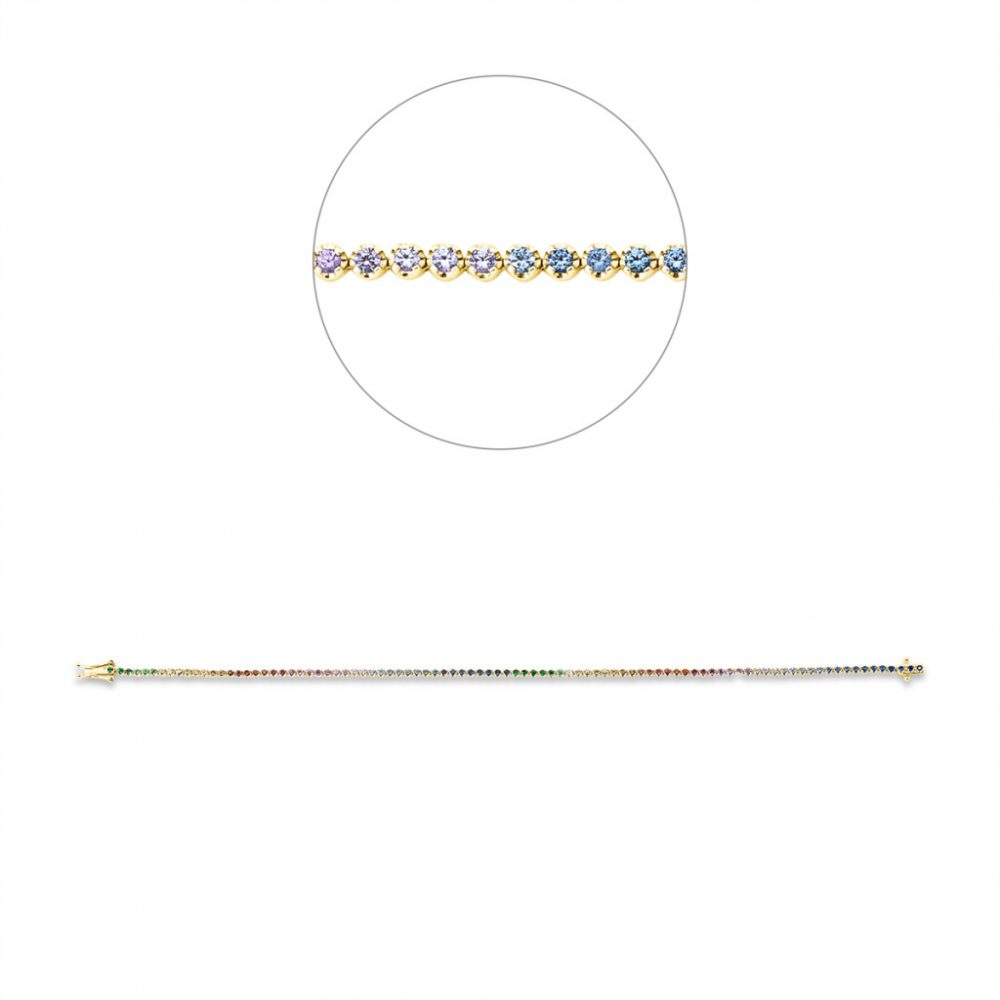 Yellowgold Sapphire Bracelets