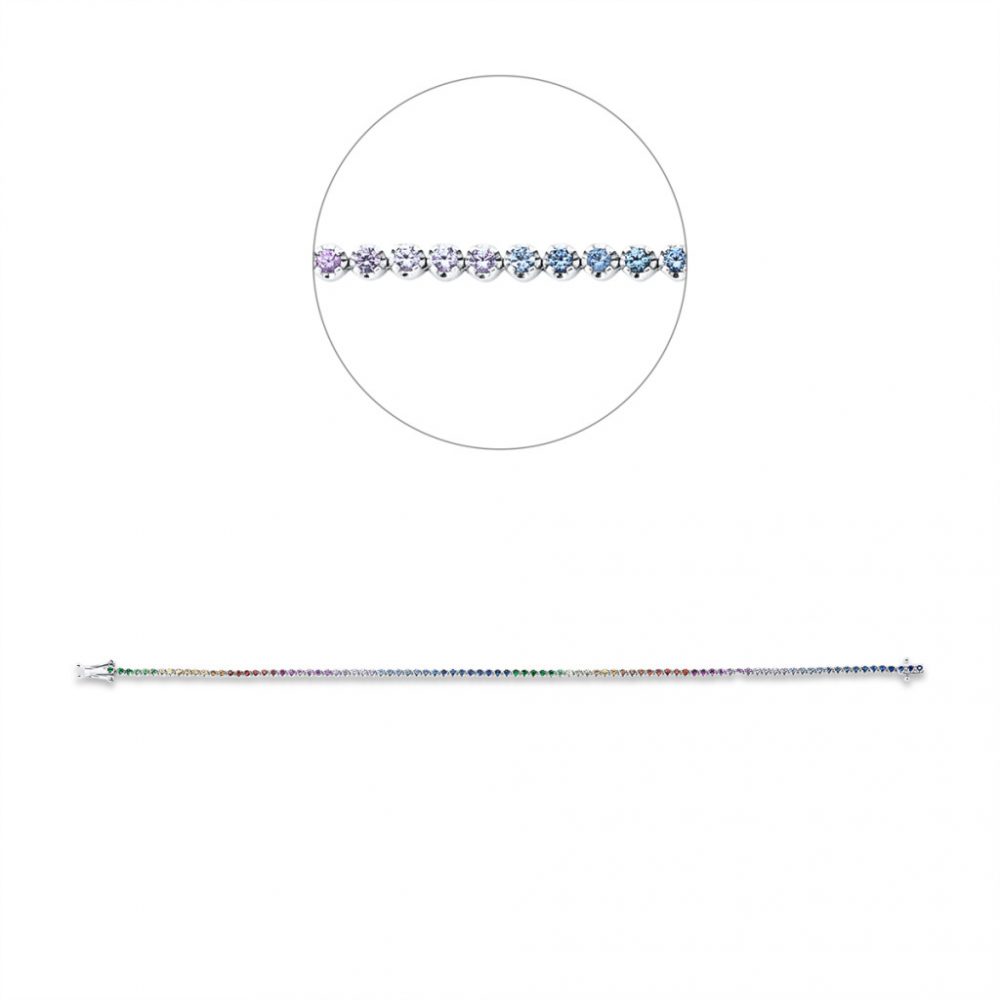 Whitegold Sapphire Bracelets