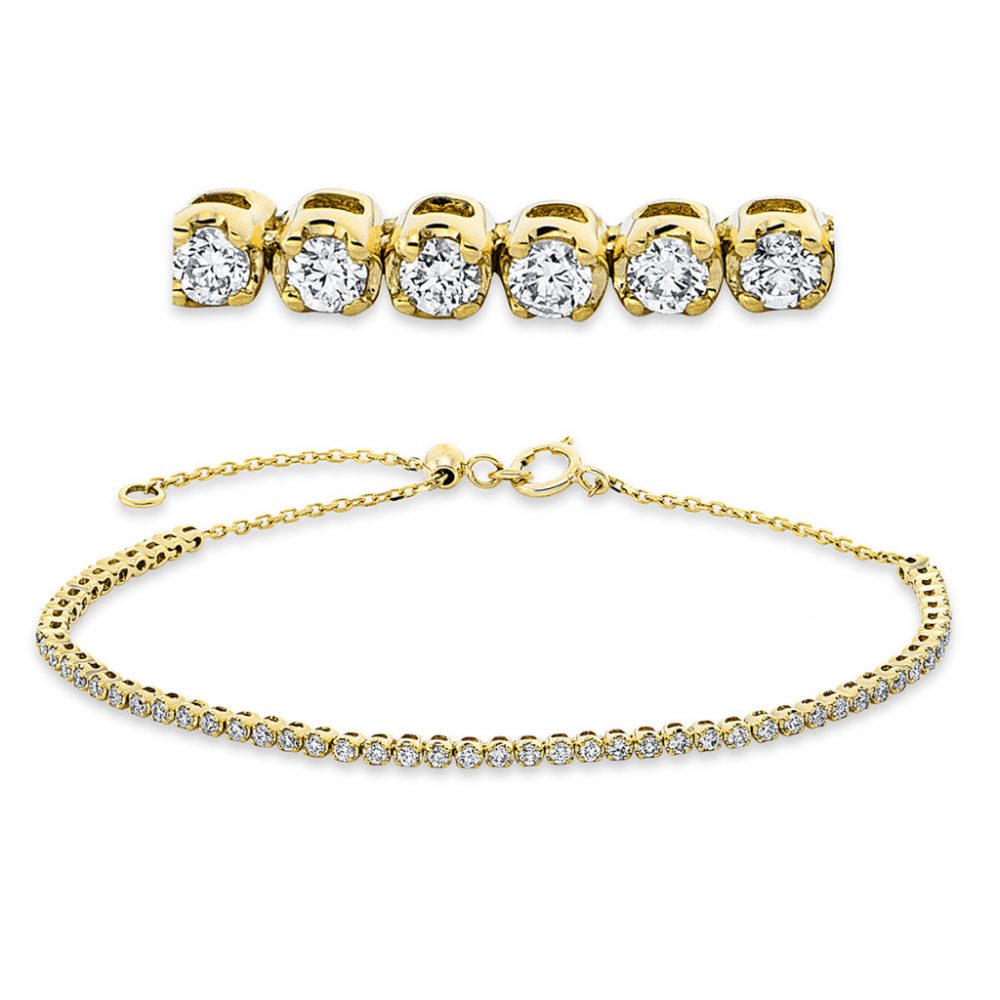 Yellowgold Diamond Bracelets