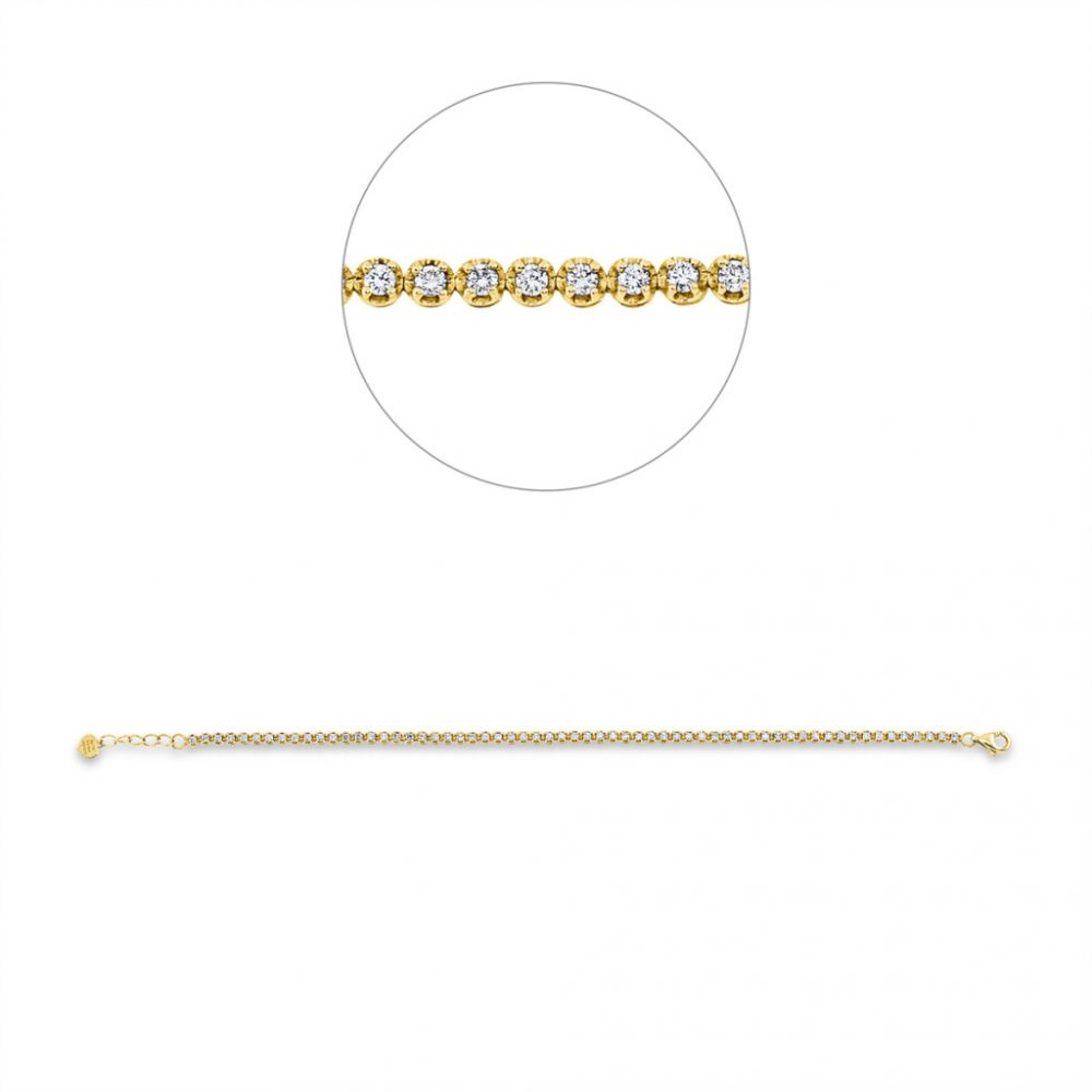 Yellowgold Diamond Bracelets