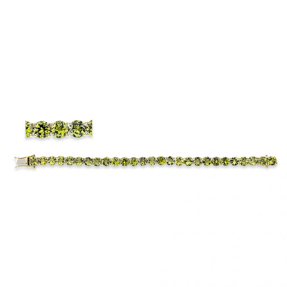 Yellowgold Peridot Bracelets