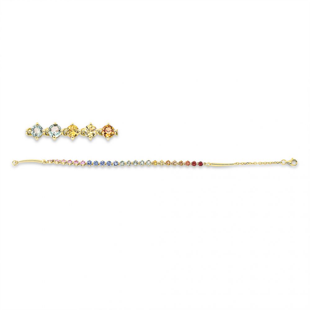 Yellowgold Sapphire Bracelets