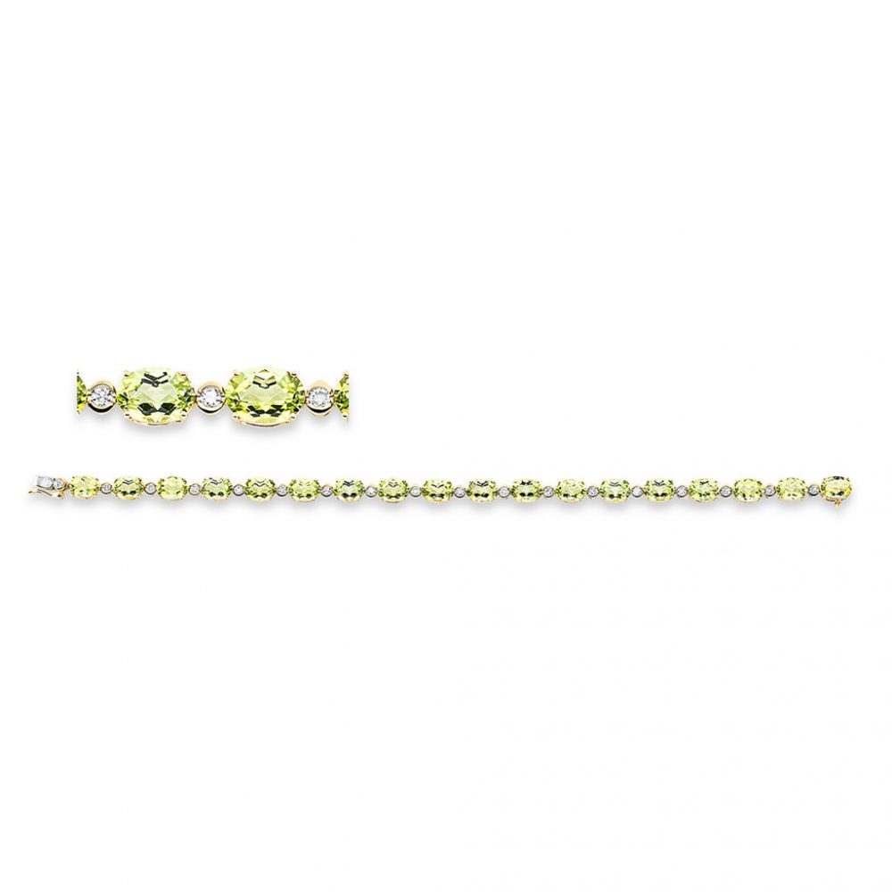 Yellowgold Peridot Bracelets