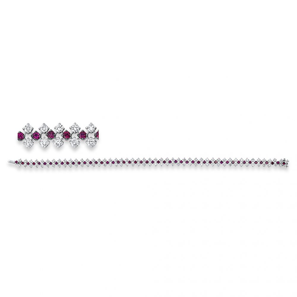 Whitegold Ruby Bracelets