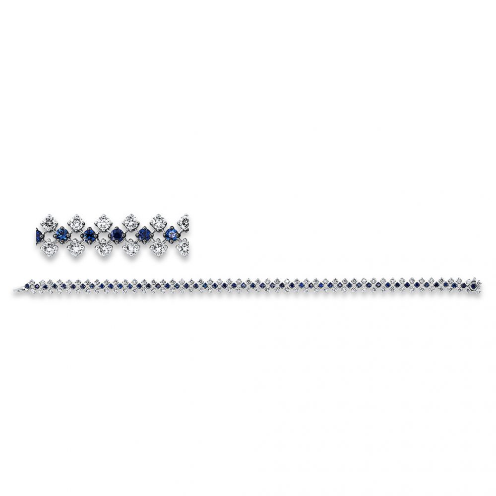 Whitegold Sapphire Bracelets