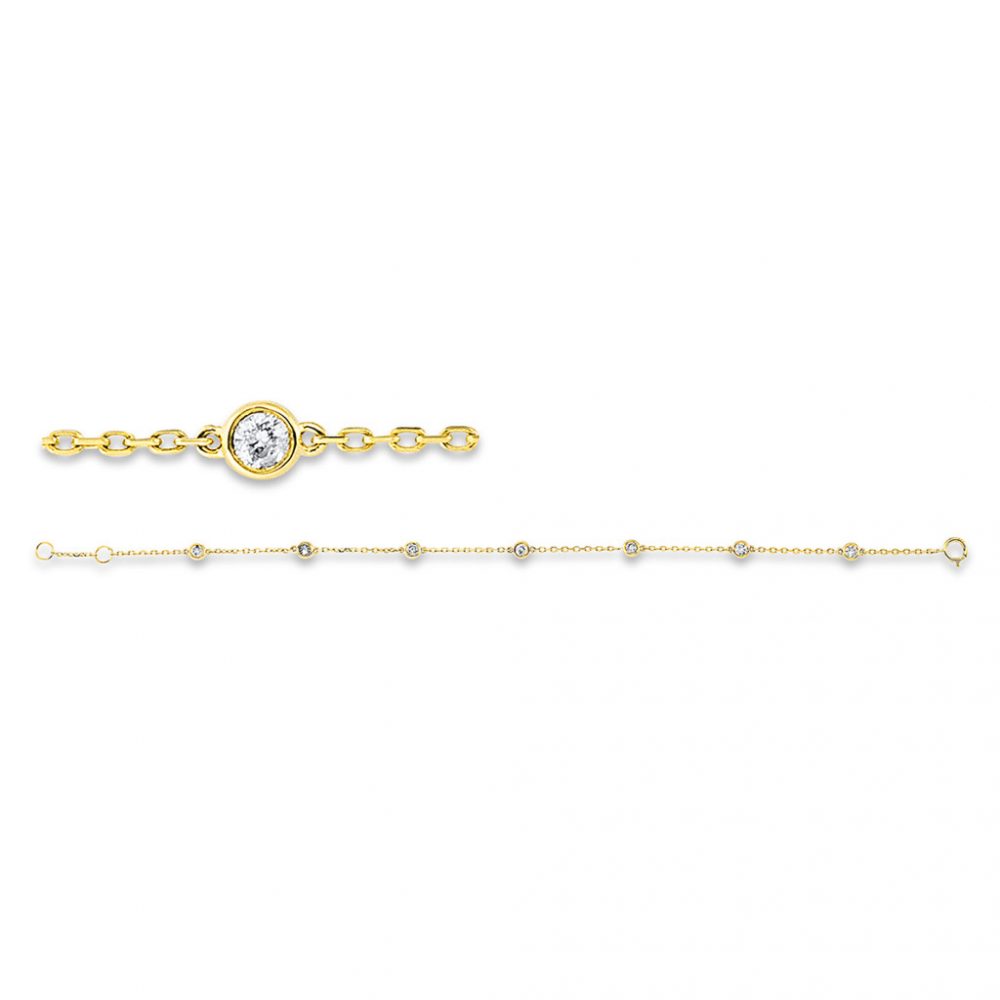 Yellowgold Diamond Bracelets