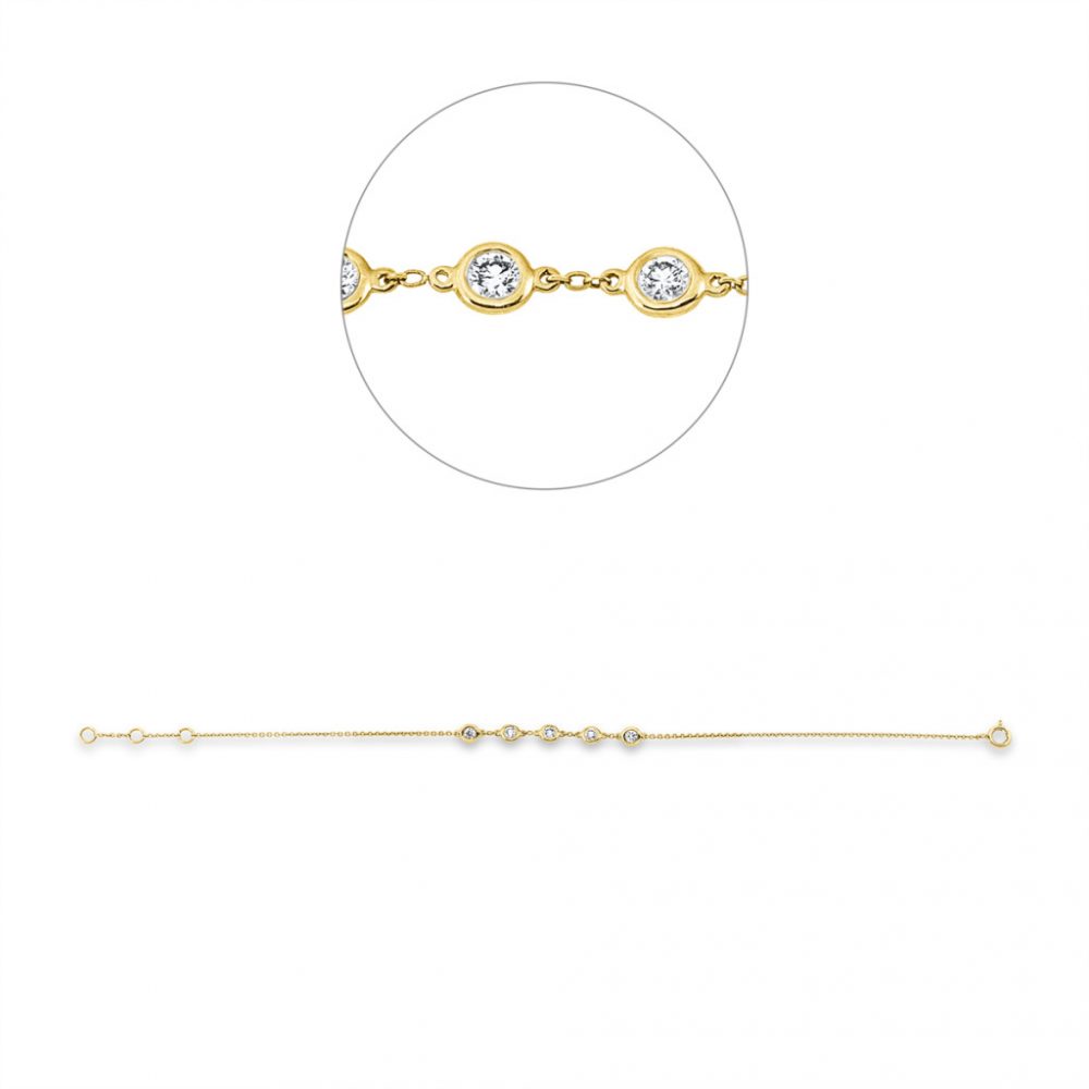 Yellowgold Diamond Bracelets