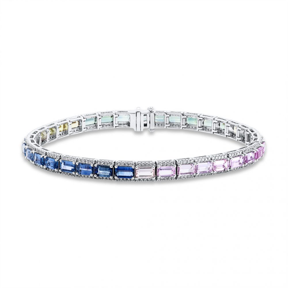 Whitegold Sapphire Bracelets