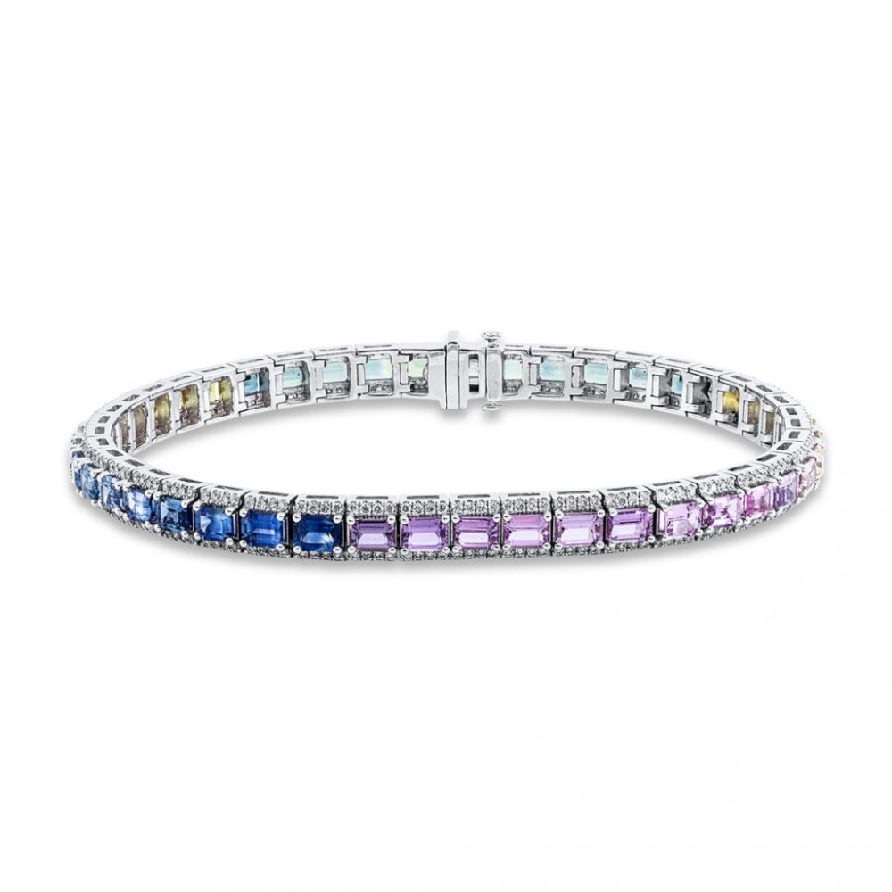 Whitegold Sapphire Bracelets