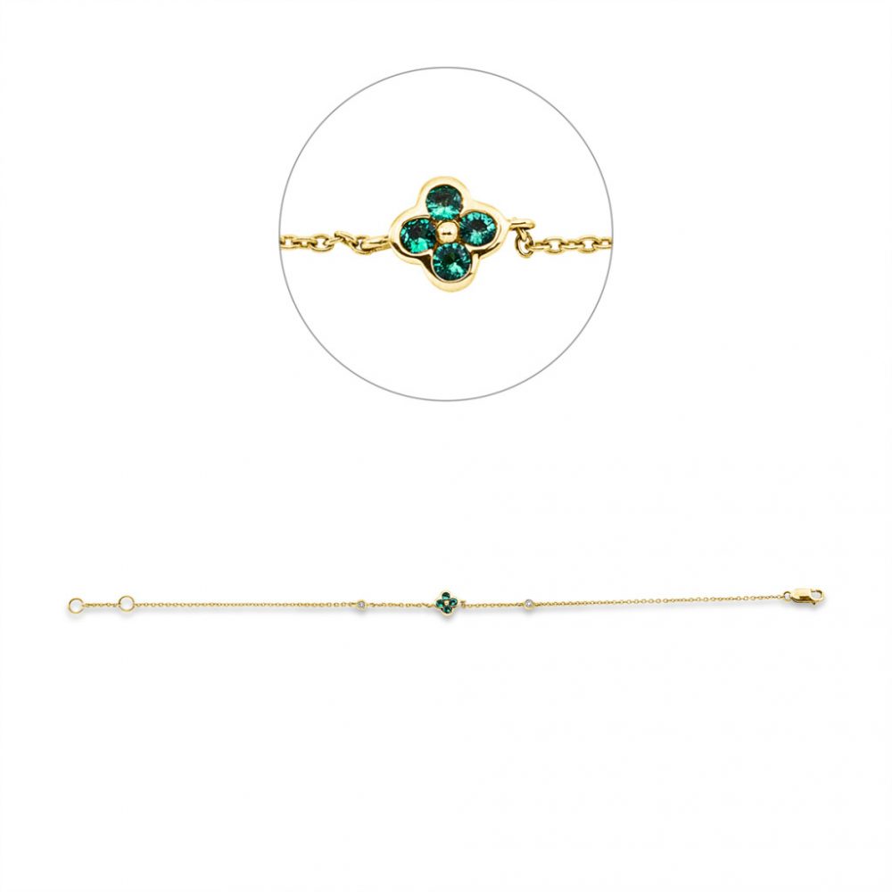 Yellowgold Emerald Bracelets