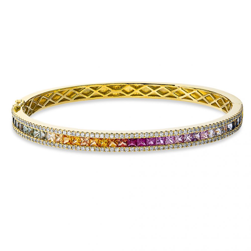 Yellowgold Sapphire Bracelets